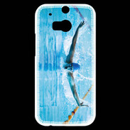Coque HTC One M8s Nageur en piscine