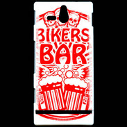 Coque Sony Xperia U Biker Bar Rouge