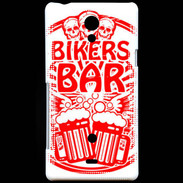 Coque Sony Xperia T Biker Bar Rouge