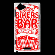 Coque Sony Xperia L Biker Bar Rouge