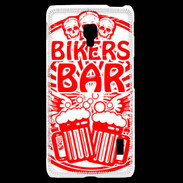 Coque LG F6 Biker Bar Rouge