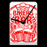 Pendule de bureau Biker Bar Rouge