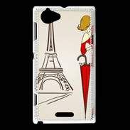 Coque Sony Xperia L Paris Vintage