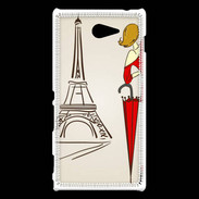 Coque Sony Xperia M2 Paris Vintage