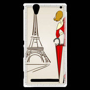 Coque Sony Xperia T2 Ultra Paris Vintage