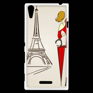 Coque Sony Xperia T3 Paris Vintage