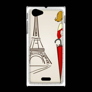 Coque Sony Xpéria J Paris Vintage