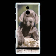 Coque Sony Xperia P Chiot dogue Allemand