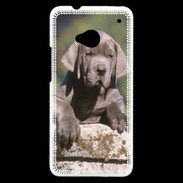 Coque HTC One Chiot dogue Allemand