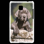 Coque LG Optimus L3 II Chiot dogue Allemand