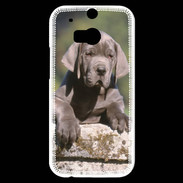 Coque HTC One M8s Chiot dogue Allemand