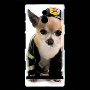 Coque Sony Xperia P Chihuahua pompiers