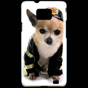 Coque Samsung Galaxy S2 Chihuahua pompiers