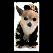 Coque HTC Windows Phone 8S Chihuahua pompiers