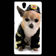 Coque Sony Xperia Z Chihuahua pompiers