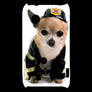 Coque Sony Xperia Typo Chihuahua pompiers