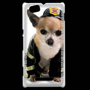 Coque Sony Xperia M Chihuahua pompiers