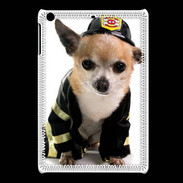 Coque iPadMini Chihuahua pompiers