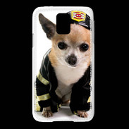 Coque Samsung Galaxy S5 Chihuahua pompiers