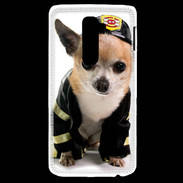 Coque LG G2 Chihuahua pompiers