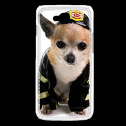 Coque LG L90 Chihuahua pompiers