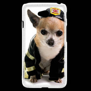 Coque LG L70 Chihuahua pompiers
