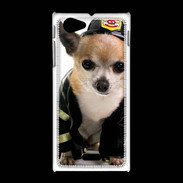 Coque Sony Xpéria J Chihuahua pompiers
