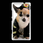Coque Sony Xpéria SP Chihuahua pompiers
