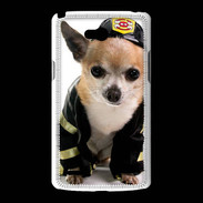 Coque LG L80 Chihuahua pompiers