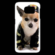 Coque Samsung Galaxy S6 edge Chihuahua pompiers