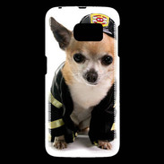 Coque Samsung Galaxy S6 Chihuahua pompiers