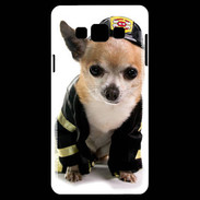 Coque Samsung A7 Chihuahua pompiers