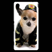 Coque Sony Xperia M4 Aqua Chihuahua pompiers