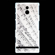 Coque Sony Xperia P Page de notes musicales
