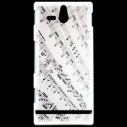 Coque Sony Xperia U Page de notes musicales