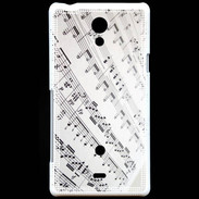 Coque Sony Xperia T Page de notes musicales