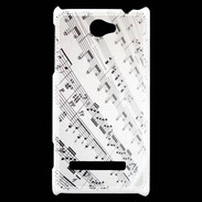 Coque HTC Windows Phone 8S Page de notes musicales