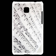 Coque LG Optimus L3 II Page de notes musicales