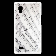 Coque LG Optimus L9 Page de notes musicales