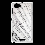 Coque Sony Xperia L Page de notes musicales