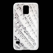 Coque Samsung Galaxy S5 Page de notes musicales