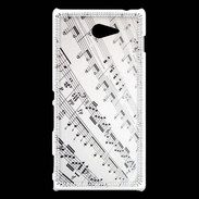 Coque Sony Xperia M2 Page de notes musicales