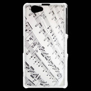 Coque Sony Xperia Z1 Compact Page de notes musicales