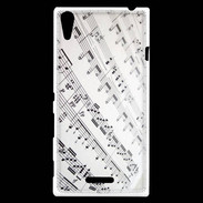 Coque Sony Xperia T3 Page de notes musicales