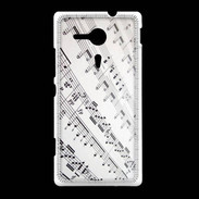 Coque Sony Xpéria SP Page de notes musicales