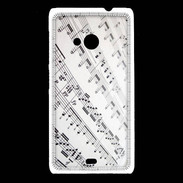 Coque Nokia Lumia 535 Page de notes musicales