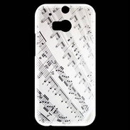 Coque HTC One M8s Page de notes musicales