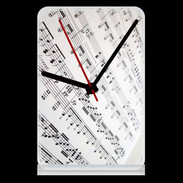 Pendule de bureau Page de notes musicales
