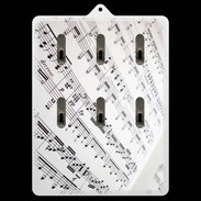 Porte clés Page de notes musicales