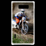 Coque LG Optimus L7 Moto rallye raid